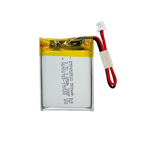 652533 500mAh 3.7V  Lithium Ion Battery (A-grade cell）