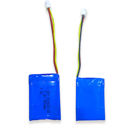 7.4V Lithium Battery Pack 502535-2S 400mah  (A-grade cell）