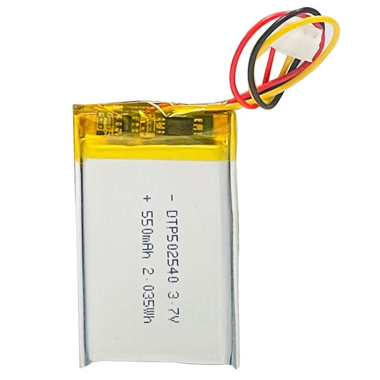 502540 550mAh 3.7V Lithium Ion Battery (A-grade cell）