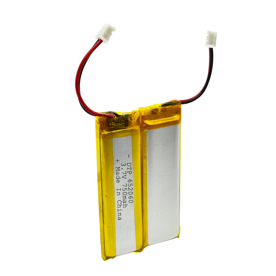 652060 750mAh 3.7V Lithium Ion Battery (A-grade cell）