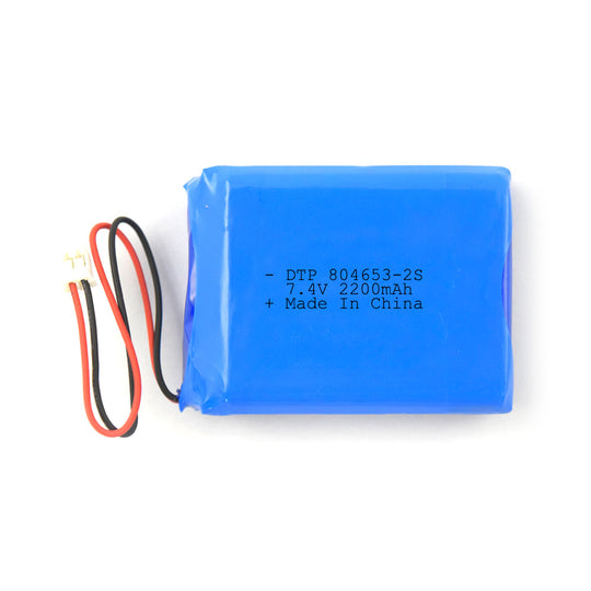 7.4V Lithium Battery Pack 804653-2S 2200mah  (A-grade cell）