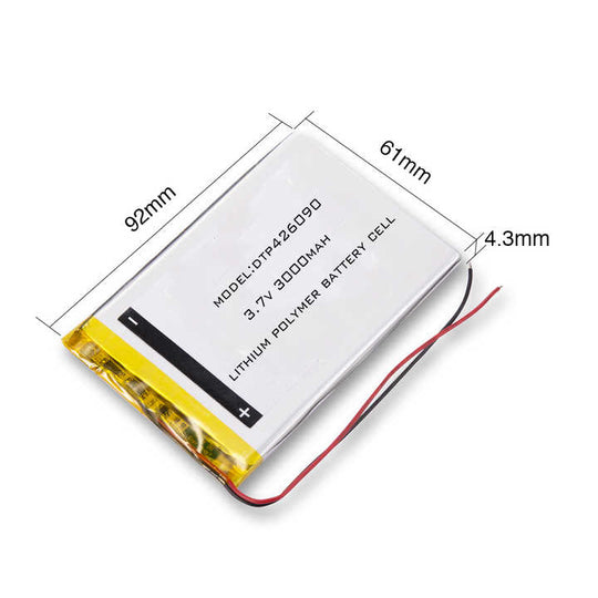 426090  3000mAh 3.7V Lithium Ion Battery (A-grade cell）