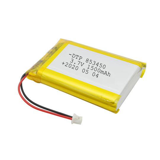 853450  1500mAh 3.7V Lithium Ion Battery (A-grade cell）