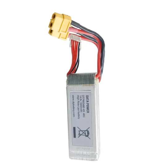 14.8V Lithium Battery Pack 653480-4S 1500mah  (A-grade cell）