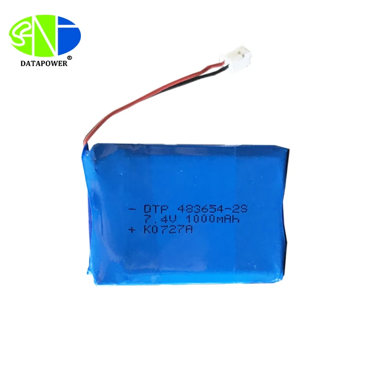 7.4V Lithium Battery Pack 483654-2S 1000mah  (A-grade cell）