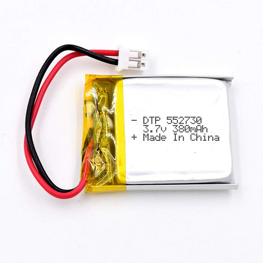 552730 380mAh 3.7V  Lithium Ion Battery (A-grade cell）