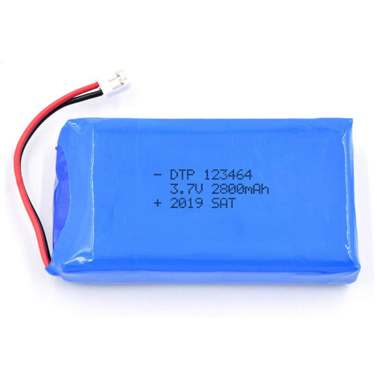 123464 2800mAh 3.7V Lithium Ion Battery (A-grade cell）