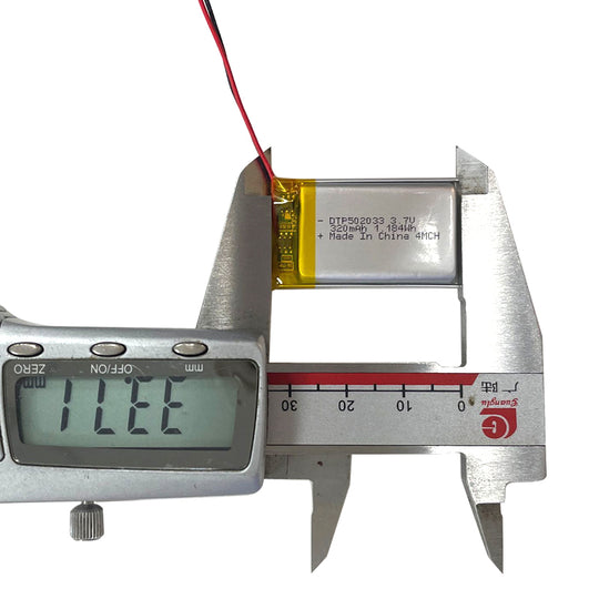 502033 320mAh 3.7V Lithium Ion Battery (A-grade cell）