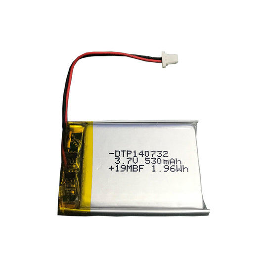 140732 530mAh 3.7V Lithium Ion Battery (A-grade cell）