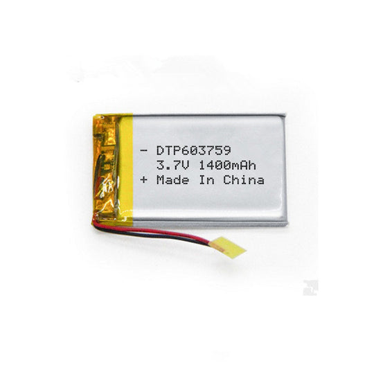 603759 1400mAh 3.7V Lithium Ion Battery (A-grade cell）