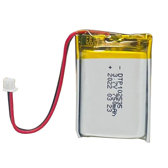 102535 750mAh 3.7V  Lithium Ion Battery (A-grade cell）