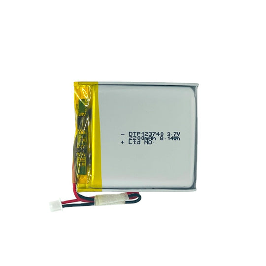 123740 2200mAh 3.7V Lithium Ion Battery (A-grade cell）