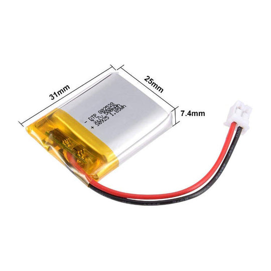 802528 500mAh 3.7V Lithium Ion Battery (A-grade cell）