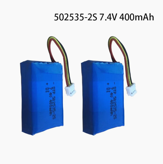 7.4V Lithium Battery Pack 502535-2S 400mah  (A-grade cell）