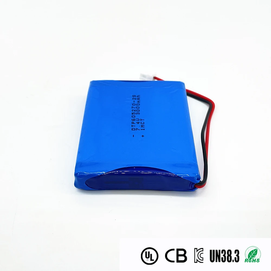 7.4V Lithium Battery Pack 605270-2S 3000mah  (A-grade cell）