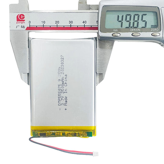 555075 2500mAh 3.7V Lithium Ion Battery (A-grade cell）