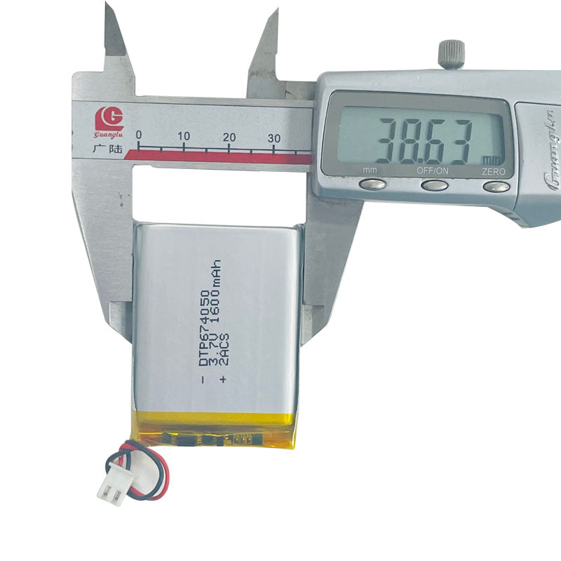 674050 1600mAh 3.7V Lithium Ion Battery (A-grade cell）