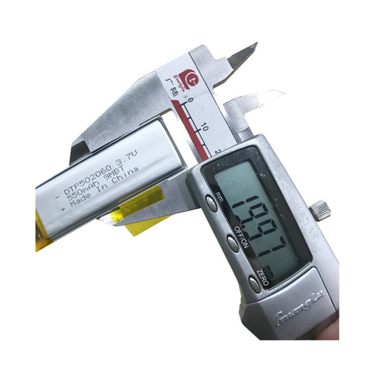 502060 550mAh 3.7V  Lithium Ion Battery (A-grade cell）