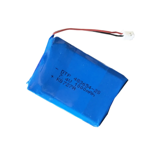 7.4V Lithium Battery Pack 483654-2S 1000mah  (A-grade cell）