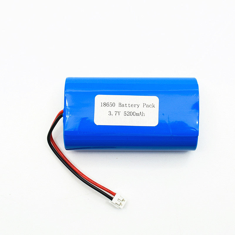 Cylindrical 18650-2P 3.7V  5200mah Li-ion Battery Pack (A-grade cell）