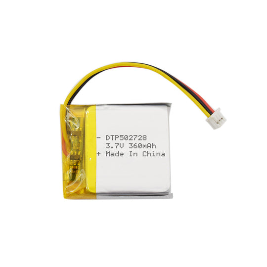 502728 500mAh 3.7V  Lithium Ion Battery (A-grade cell）