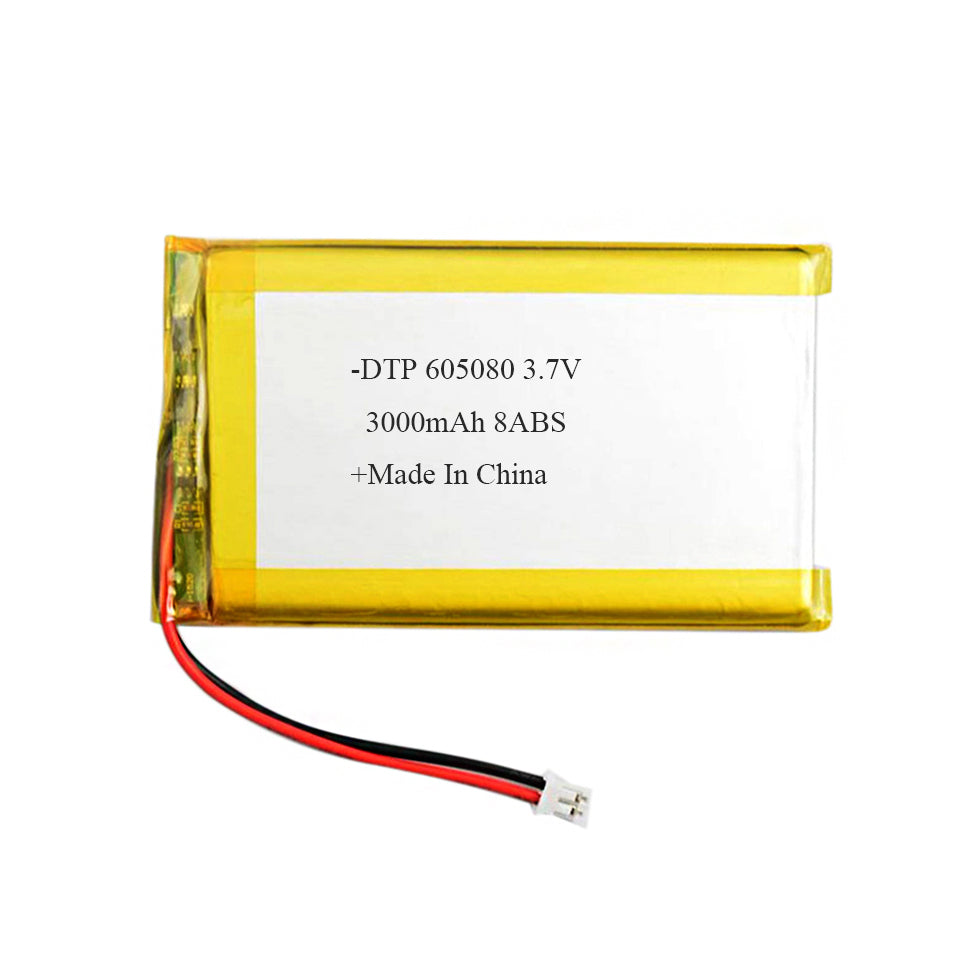 605080 3000mAh 3.7V Lithium Ion Battery (A-grade cell）