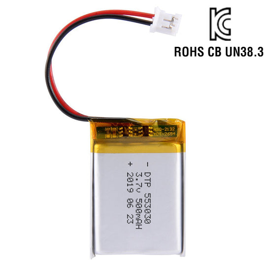 553030 500mAh 3.7V Lithium Ion Battery (A-grade cell）