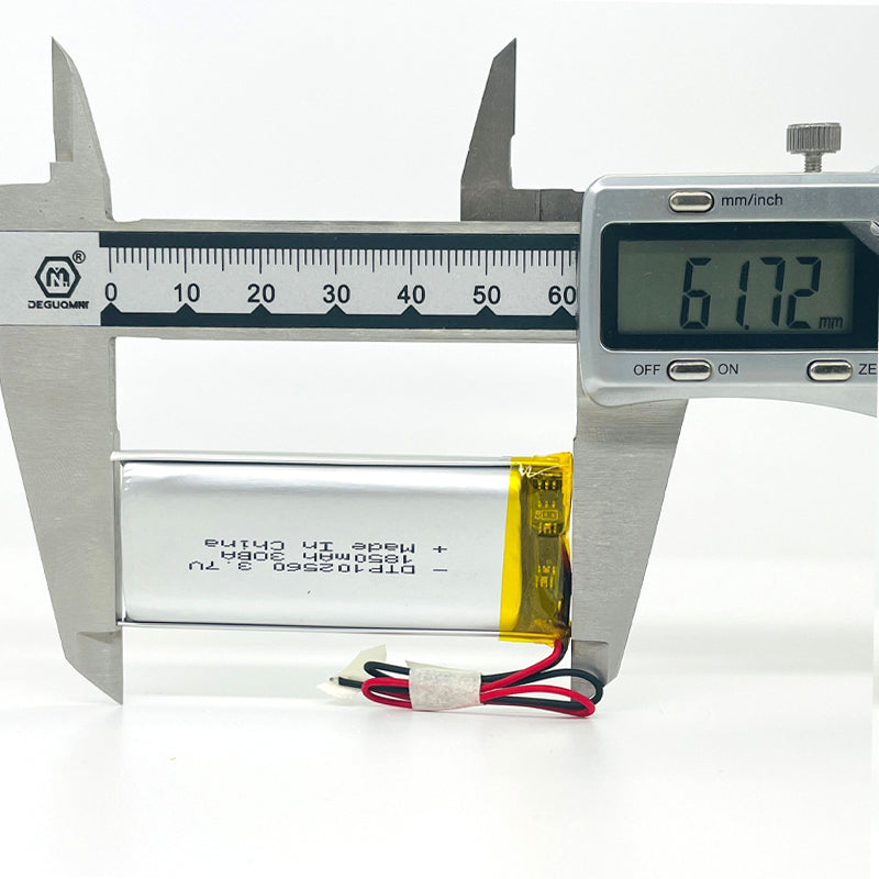 102560 1850mAh 3.7V Lithium Ion Battery (A-grade cell）