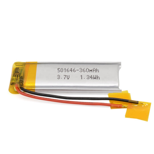 501646 360mAh 3.7V Lithium Ion Battery (A-grade cell）