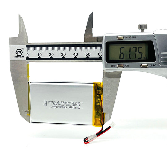 603660 1700mAh 3.7V Lithium Ion Battery (A-grade cell）