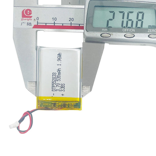 552838 530mAh 3.7V Lithium Ion Battery (A-grade cell）