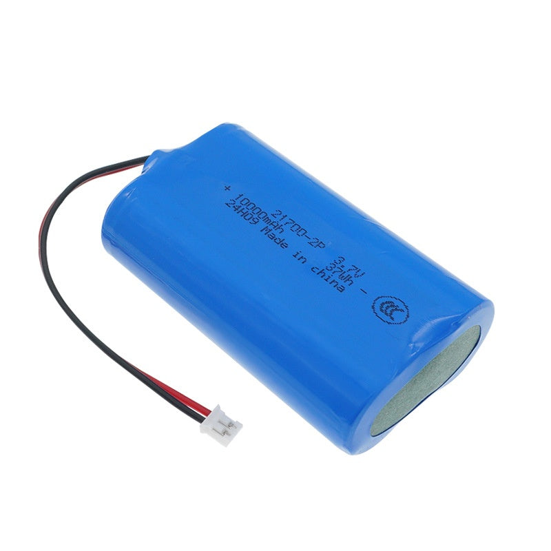 Cylindrical 21700-2P 3.7V 10000mah Li-ion Battery Pack (A-grade cell）
