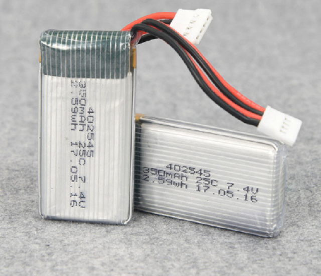 High Rate 25C-402545-2S 7.4V 350mah Lithium Battery (A-grade cell）