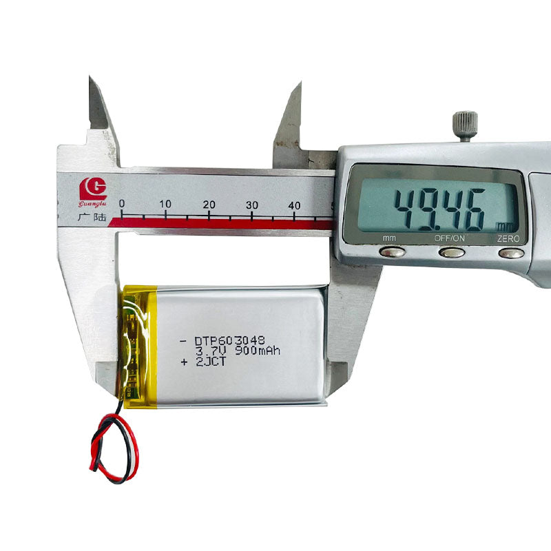 603048 900mAh 3.7V  Lithium Ion Battery (A-grade cell）
