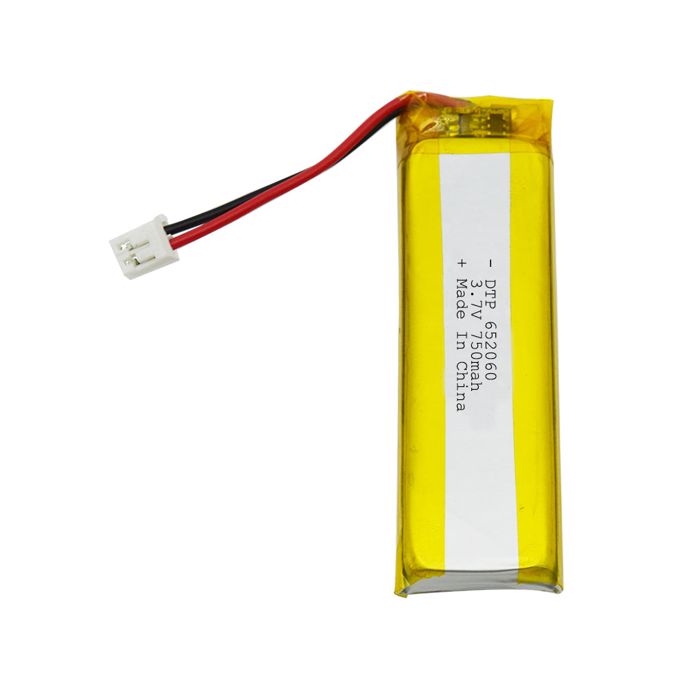 652060 750mAh 3.7V Lithium Ion Battery (A-grade cell）