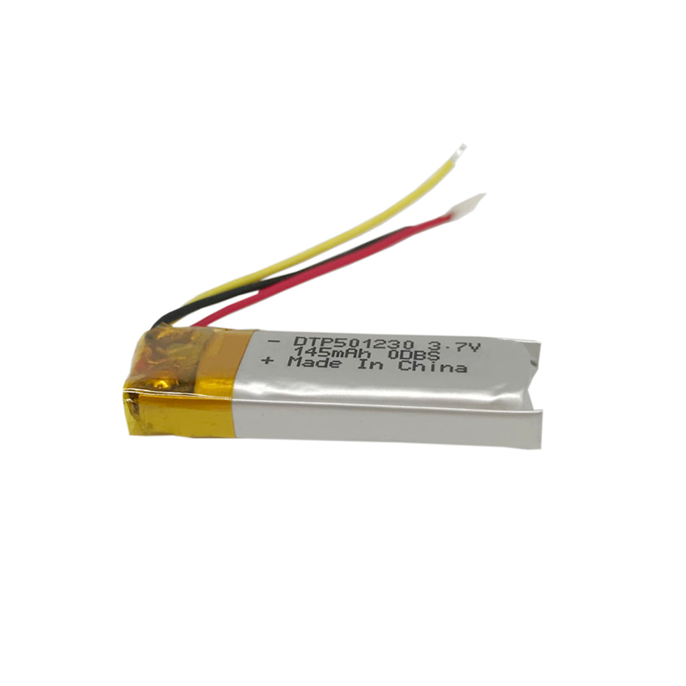 501230 145mAh 3.7V   Lithium Ion Battery (A-grade cell）