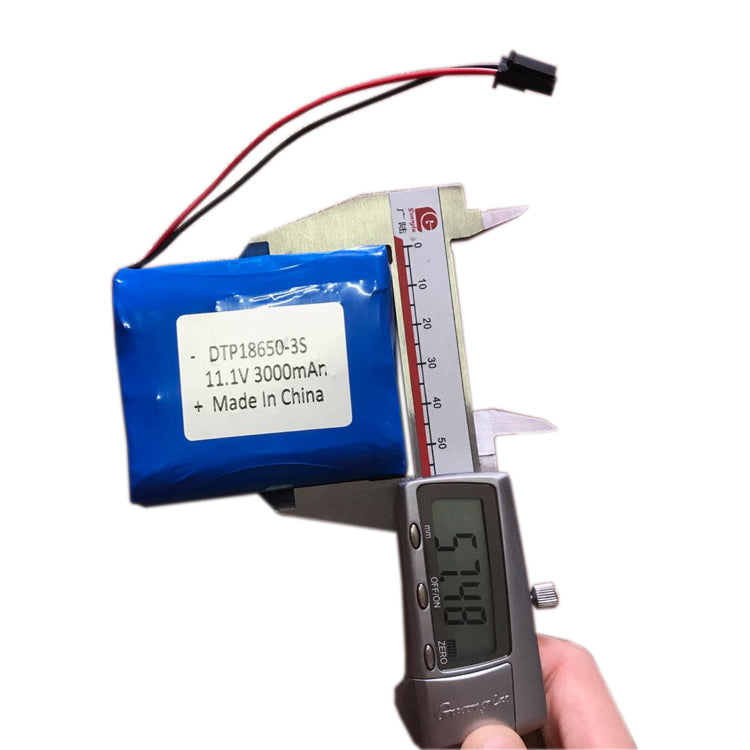 Cylindrical 18650-3S 11.1V  3000mah Li-ion Battery Pack (A-grade cell）