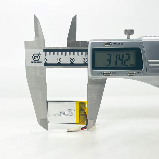 302030 140mAh 3.7V   Lithium Ion Battery (A-grade cell）