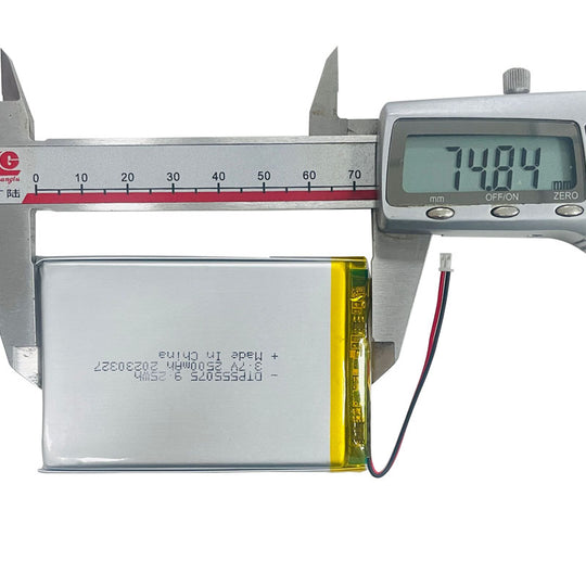555075 2500mAh 3.7V Lithium Ion Battery (A-grade cell）