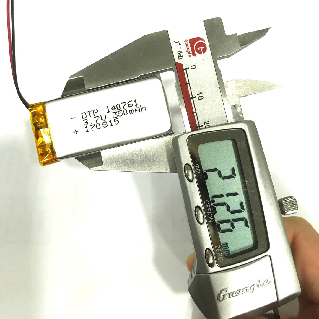 140761 350mAh 3.7V Lithium Ion Battery (A-grade cell）