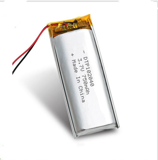 102040 750mAh 3.7V  Lithium Ion Battery (A-grade cell）