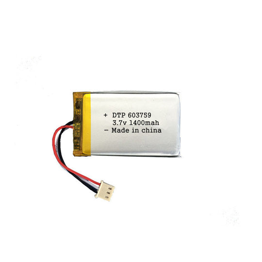 603759 1400mAh 3.7V Lithium Ion Battery (A-grade cell）