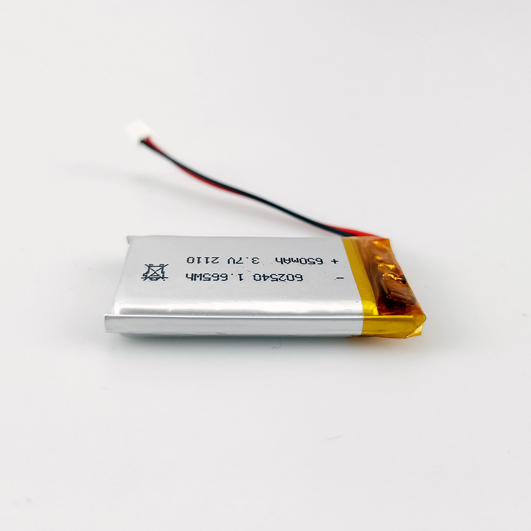 602540 650mAh 3.7V Lithium Ion Battery (A-grade cell）