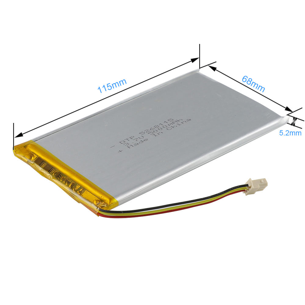 5268115  5000mAh 3.7V Lithium Ion Battery (A-grade cell）