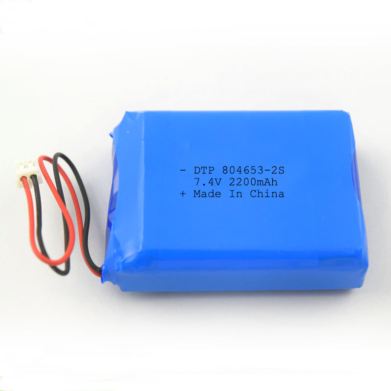 7.4V Lithium Battery Pack 804653-2S 2200mah  (A-grade cell）
