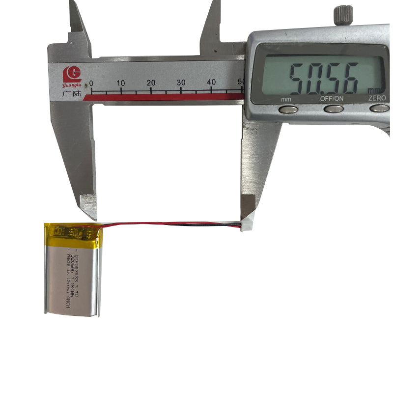 502033 320mAh 3.7V Lithium Ion Battery (A-grade cell）