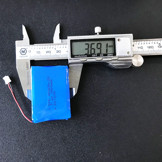 7.4V Lithium Battery Pack 483654-2S 1000mah  (A-grade cell）