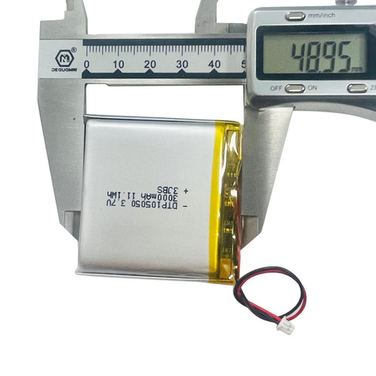 105050 3000mAh 3.7V Lithium Ion Battery (A-grade cell）