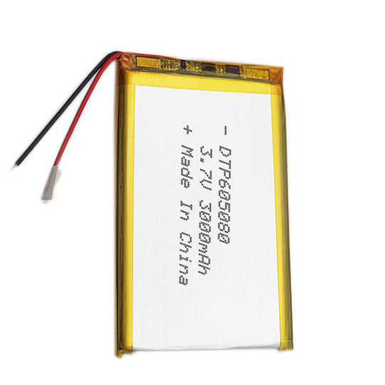 605080 3000mAh 3.7V Lithium Ion Battery (A-grade cell）