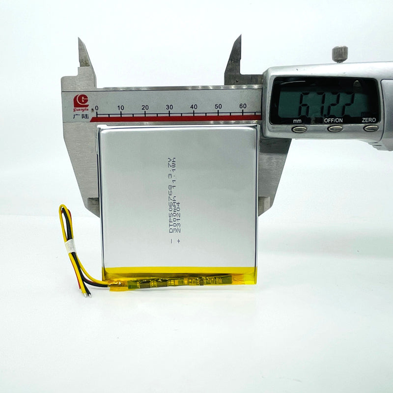 506768  3000mAh 3.7V Lithium Ion Battery (A-grade cell）